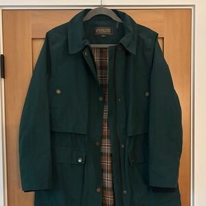 Pendleton Plaid-Lined Raincoat